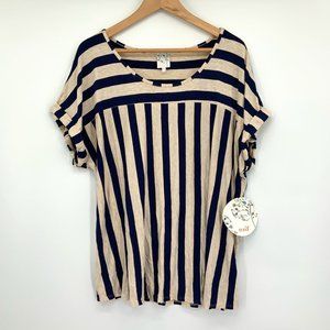 Naif Stripe Short Sleeve Top